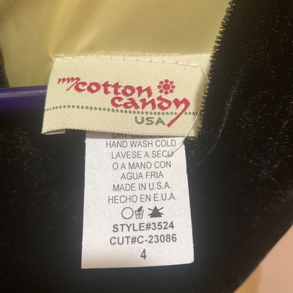 My Cotton Candy Formal Toddler size 4.  Beautiful dress with velvet top. - Picture 7 of 7